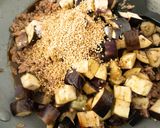 なすとひき肉の甘辛ごま酢炒め作り方4写真