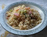 セロリとハムのチャーハン♪作り方2写真