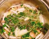 もずく酢と豆苗の塩こうじ卵スープ作り方2写真