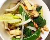 お一人様☆きな粉焼鳥味根菜たっぷり野菜炒作り方15写真