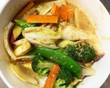 お一人様☆きな粉焼鳥味根菜たっぷり野菜炒作り方17写真