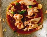 ネギ豚納豆のピリ辛和えうどん作り方2写真