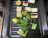 簡単鶏肉の照り焼きと太ネギの塩焼き作り方3写真