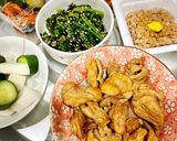 夜の豪華ご飯（手抜きご飯）作り方4写真