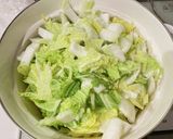 白菜と厚揚げの水無しかつおぶし煮作り方1写真