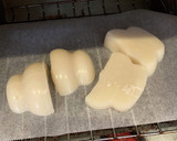 簡単　鏡餅をおしるこへ　あったまるー作り方5写真