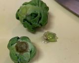 芽キャベツのオープンサンド♪作り方1写真