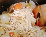 鍋1個で完成！野菜とツナの和風パスタ作り方5写真