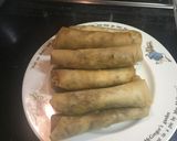鶏胸肉の春巻き作り方6写真