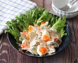 きゅうりとハム卵の味噌ごまマヨサラダ作り方4写真