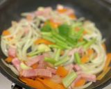 豆ヌードルの具沢山カルボナーラ風作り方7写真