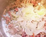 春雨スープ、豚コマ入り。作り方3写真