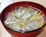 春雨スープ、豚コマ入り。作り方10写真