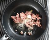 生ザーサイの旨塩そぼろ炒め。作り方2写真