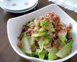 生ザーサイの旨塩そぼろ炒め。作り方5写真