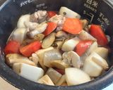煮崩れナシ！炊飯器でラクラク　筑前煮作り方5写真