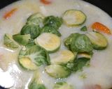 簡単！芽キャベツ豆乳チーズシチュー作り方6写真