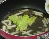 簡単きつねうどん～白菜入り作り方4写真