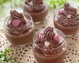 バレンタインに　とろける米粉チョコプリン作り方9写真