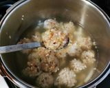 冷えとり★鶏つみれのヘルシーきのこスープ作り方3写真
