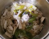 冷えとり★鶏つみれのヘルシーきのこスープ作り方5写真