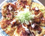 たこ焼きの粉で、焼き納豆を~作り方4写真