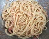 男も大好き明太子パスタ！作り方8写真