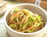 白菜とカニカマの中華風サラスパ作り方6写真