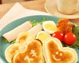 メーカー不要！ハートの食パンサンド作り方8写真