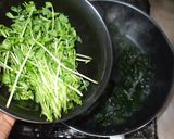 わかめ豆苗炒め♪簡単むくみに漢方薬膳作り方4写真