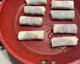 餃子の皮で！海苔チーズ春巻き作り方3写真