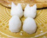 大根おろしアートで仲良しネコちゃん作り方6写真
