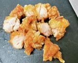 余った唐揚げ活用♪トマトの卵炒めにのせて作り方3写真