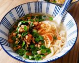 濃厚ニラたっぷり辛肉みそラーメン作り方5写真