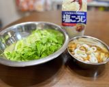 セロリとちくわの塩麹きんぴら作り方1写真