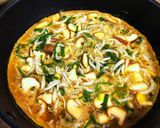 しらす、しいたけ、ねぎ入り卵焼き作り方4写真