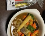 カレー鍋(スープカレーの素で)作り方13写真