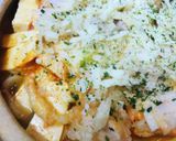 鍋の素活用●トッピングするキムチうどん鍋作り方3写真