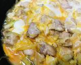 めんつゆで●鶏肉＆玉ネギ・玉子の親子丼作り方3写真