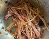 叉焼とネギの旨辛まぜそば作り方3写真