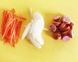 朝食に簡単5分！レンジで味噌ミルクスープ作り方1写真