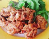 カリッカリ唐揚げ弁当★特性旨ダレ★大豆肉作り方5写真