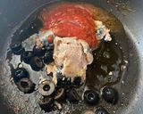 お豆のパスタでさば缶トマトスパゲッティ　作り方1写真