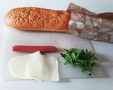 詰めて焼くフランスパンのホットサンド作り方1写真