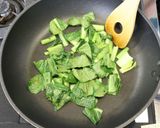 小松菜と豆腐のピリ辛和え作り方3写真