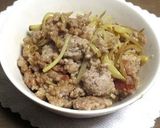 生姜の千切り入り、ひき肉の甘みそ味作り方5写真