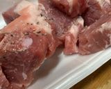 豚ヒレとほうれん草の含め煮作り方1写真