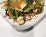 超バリカタ麺☆皿うどん風ラーメン作り方4写真
