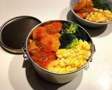 のっけ弁当2023.01.24海老チリ作り方1写真