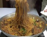 花椒辣醤で ナスとひき肉の旨辛ロゼスパ作り方14写真